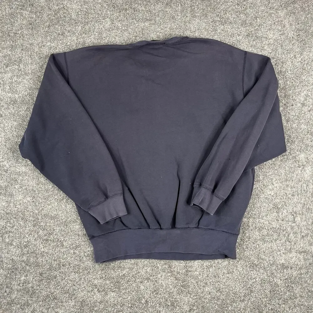 Polo Ralph Lauren Sweatshirt Mens L Navy Crewneck Red Pony Classic Casual‎